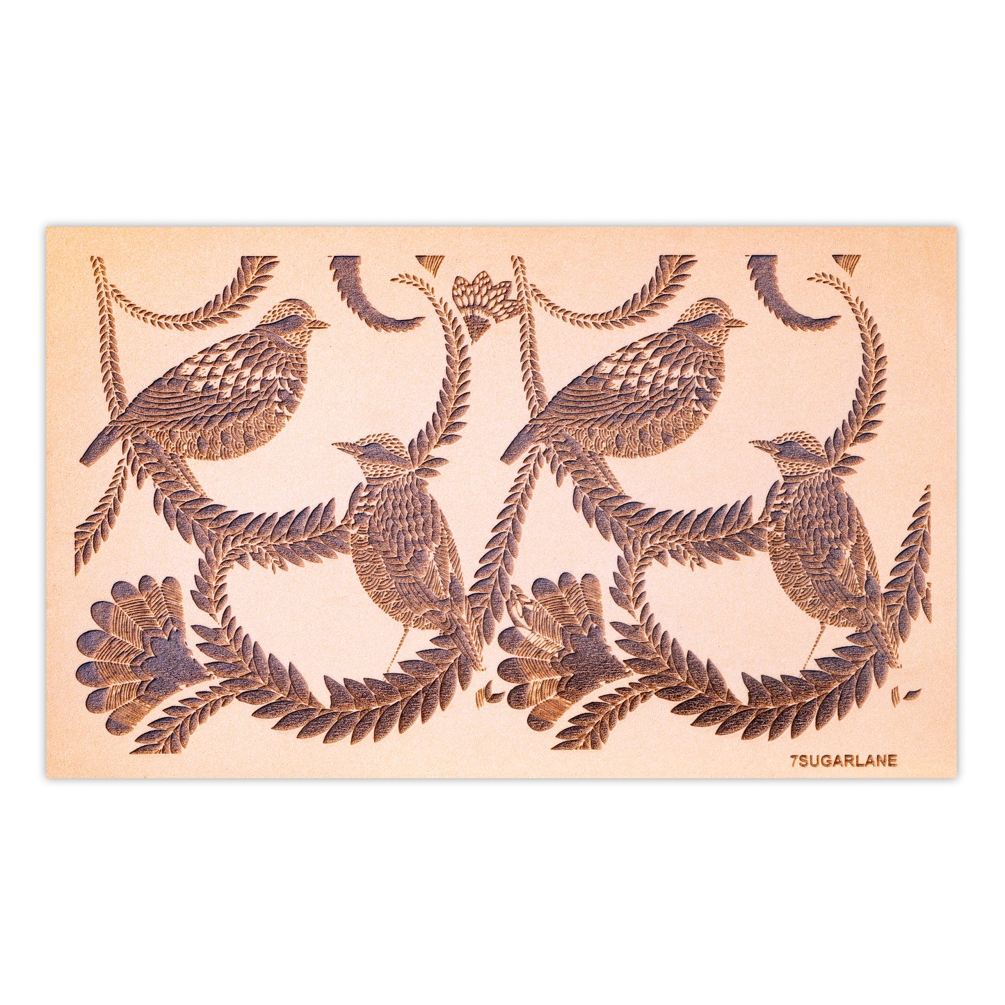EMBOSSING MATS  ORNAMENTAL BIRDS