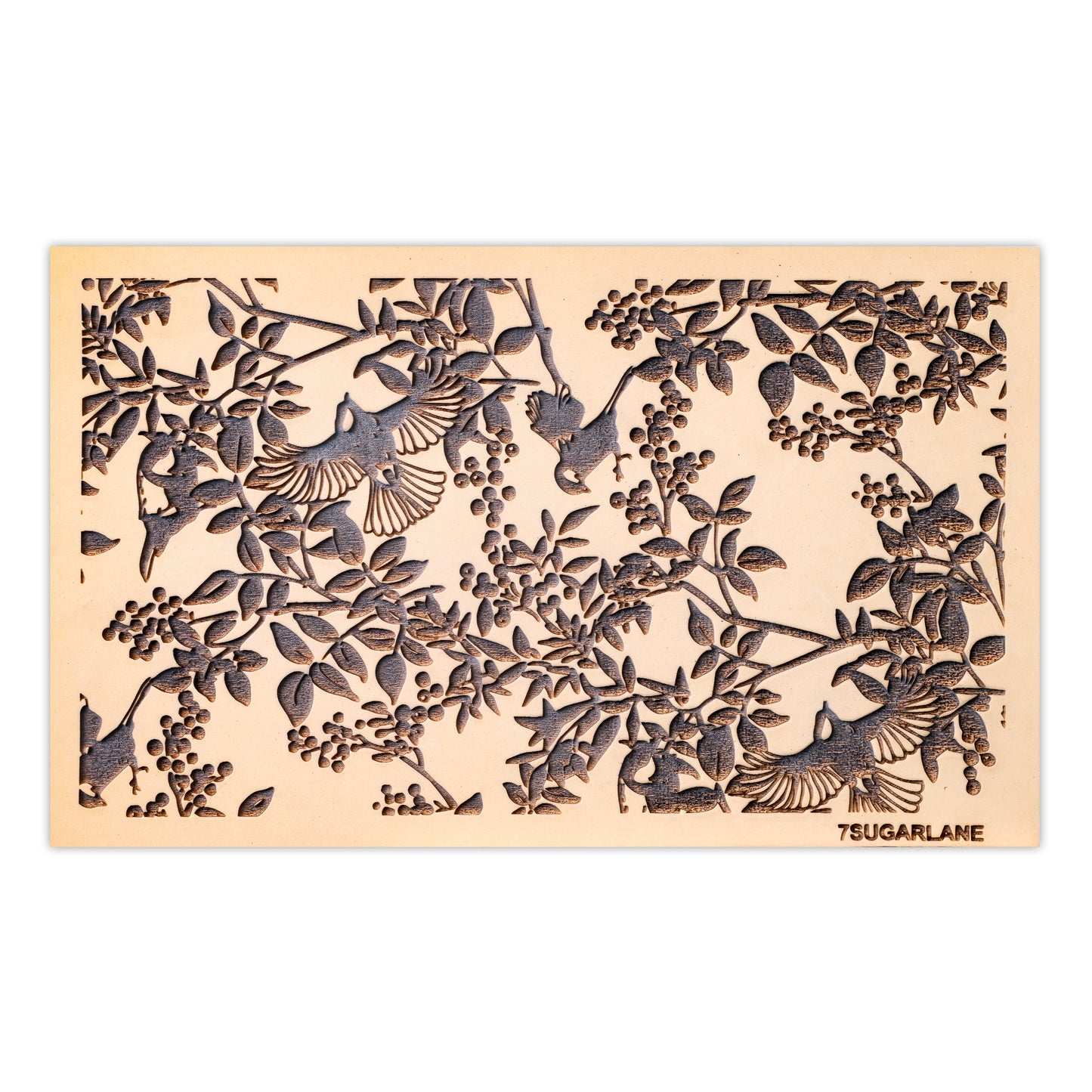 EMBOSSING MATS  BIRDS ON HILL