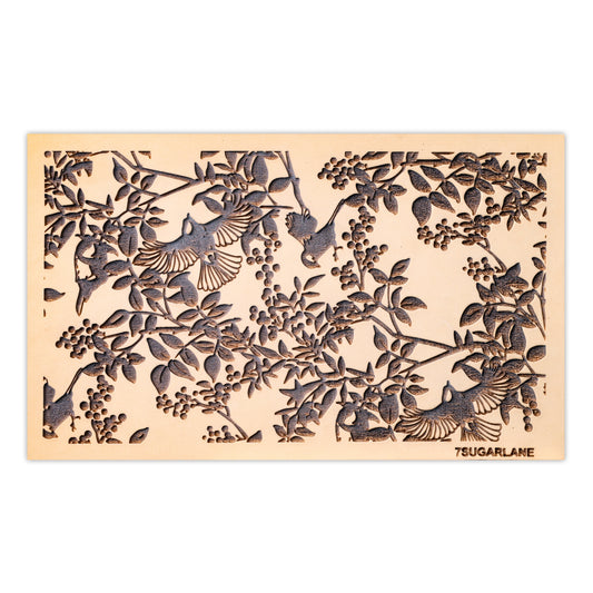 EMBOSSING MATS  BIRDS ON HILL