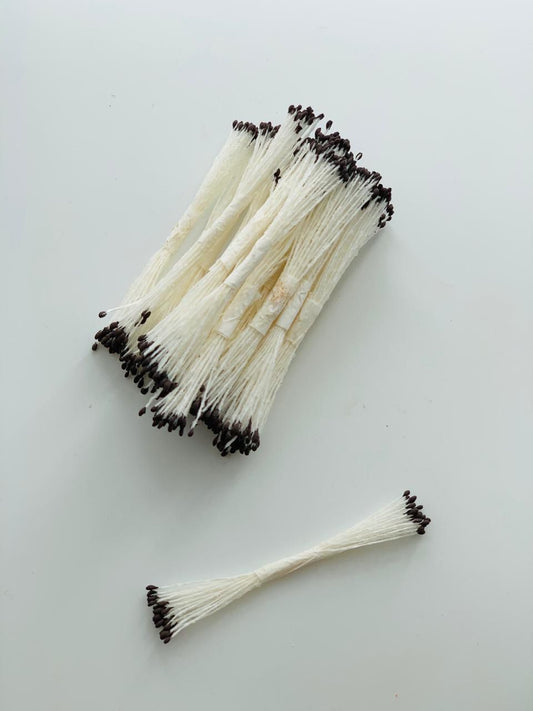 Floral Essentials Stamens/Pollens Pack Of 25Pcs Black Micro