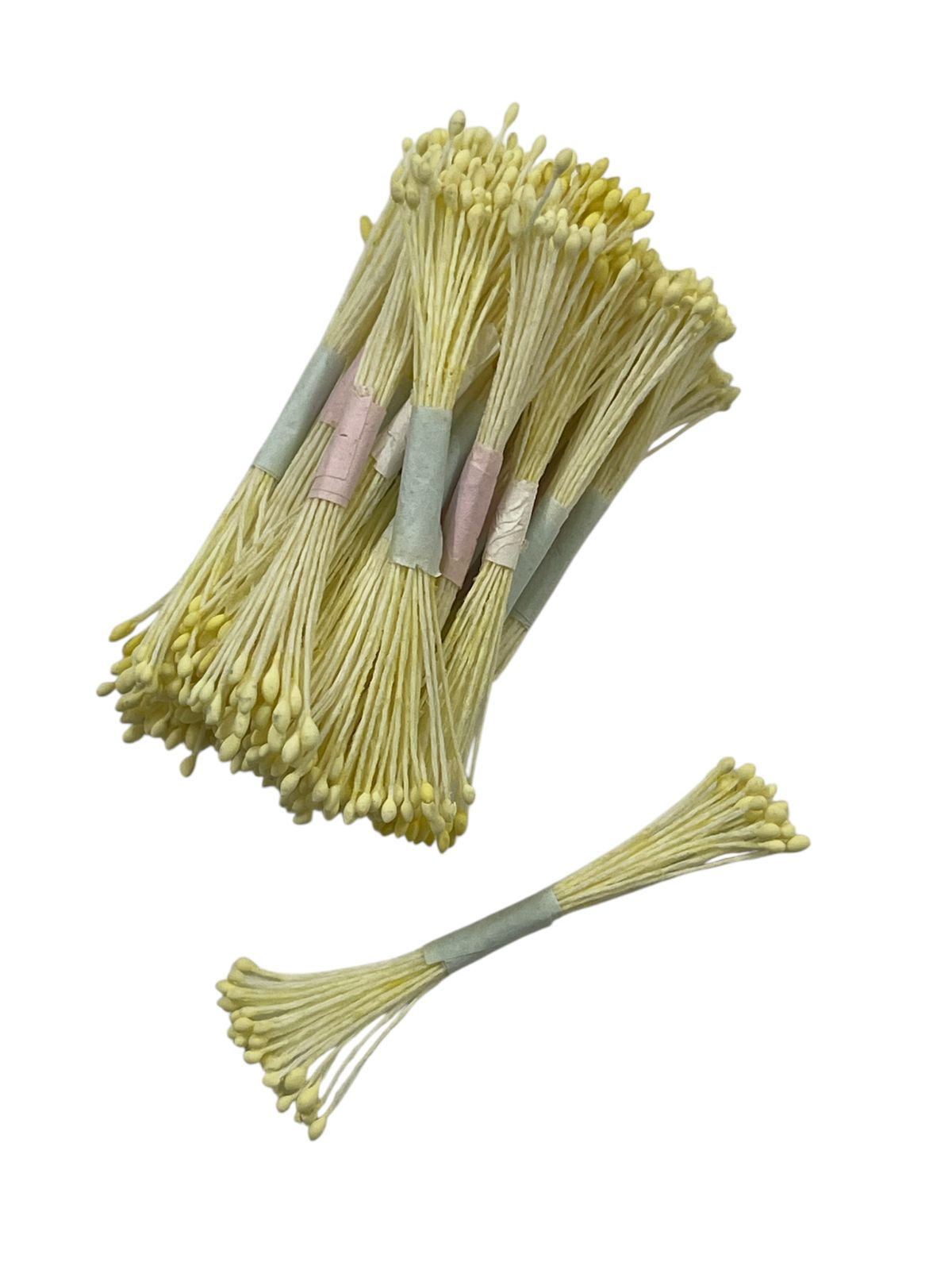 Floral Essentials Stamens/Pollens Pack Of 25Pcs Pale Yellow Thick