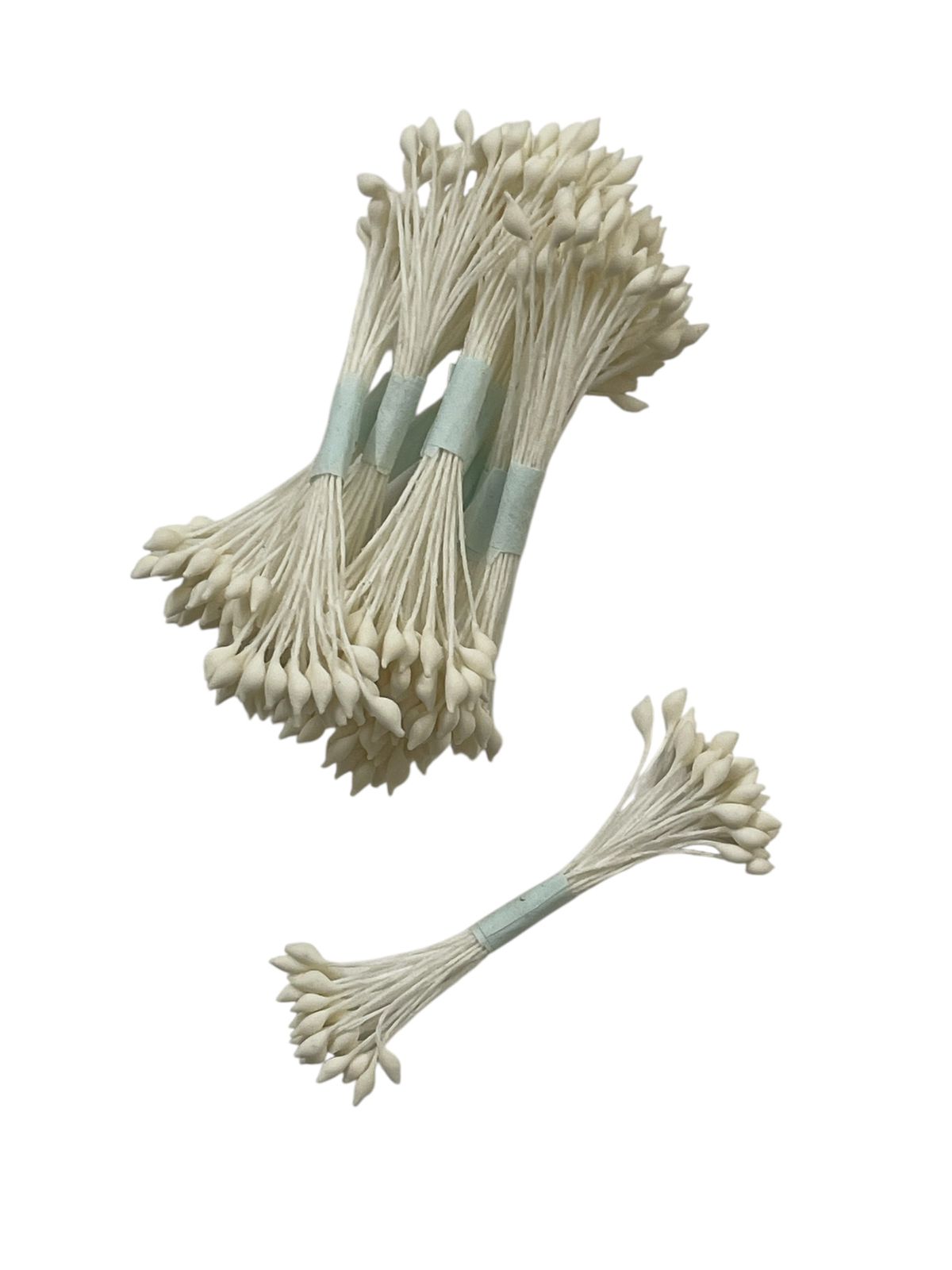 Floral Essentials Stamens/Pollens Pack Of 100 Pcs White Wire