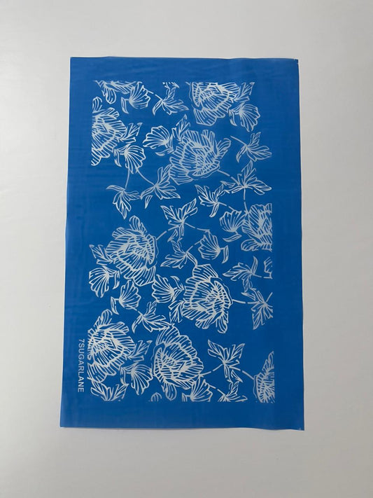 Stained glass flower Mesh Stencils
